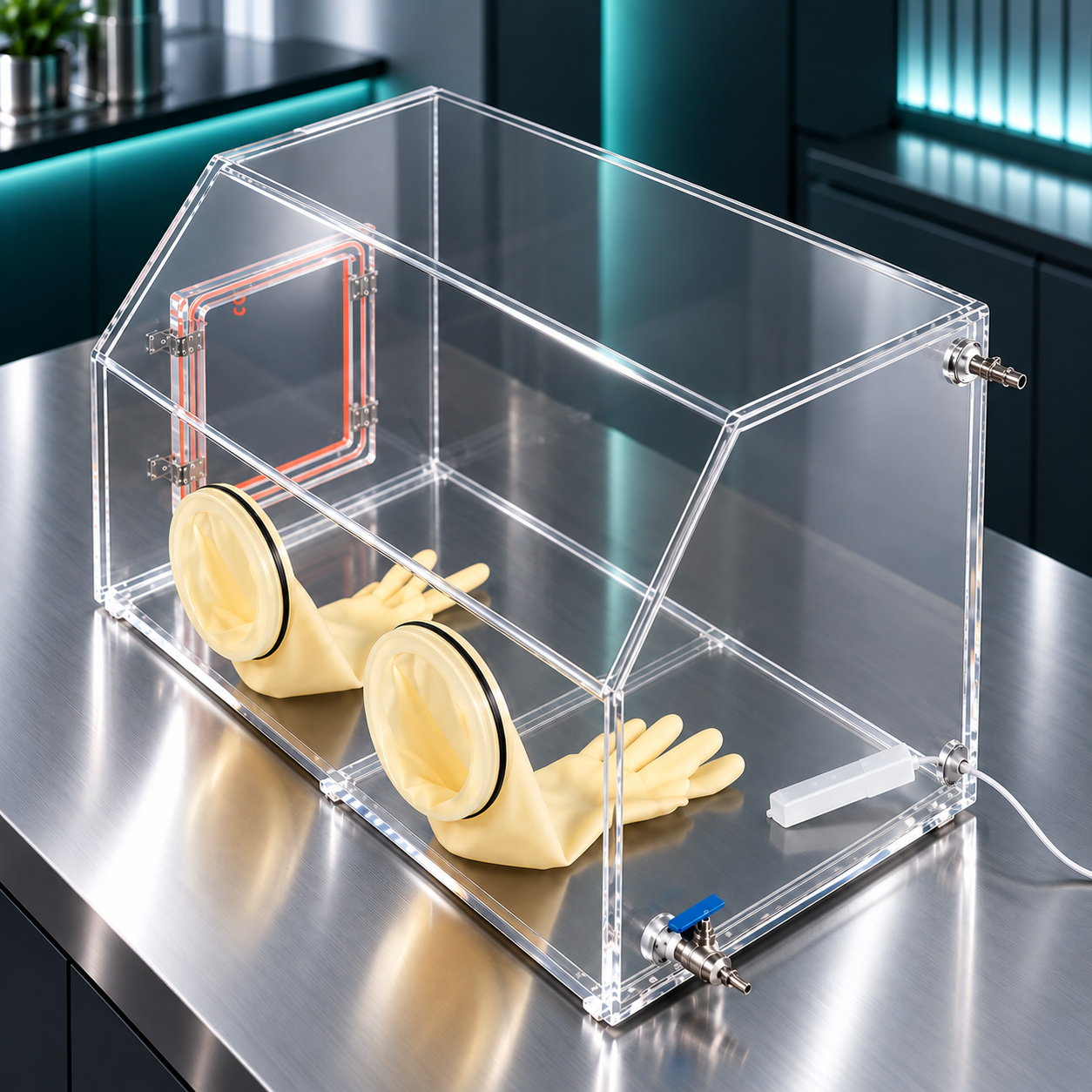 Acrylic Vacuum Glove Box Without Transition Chamber  2