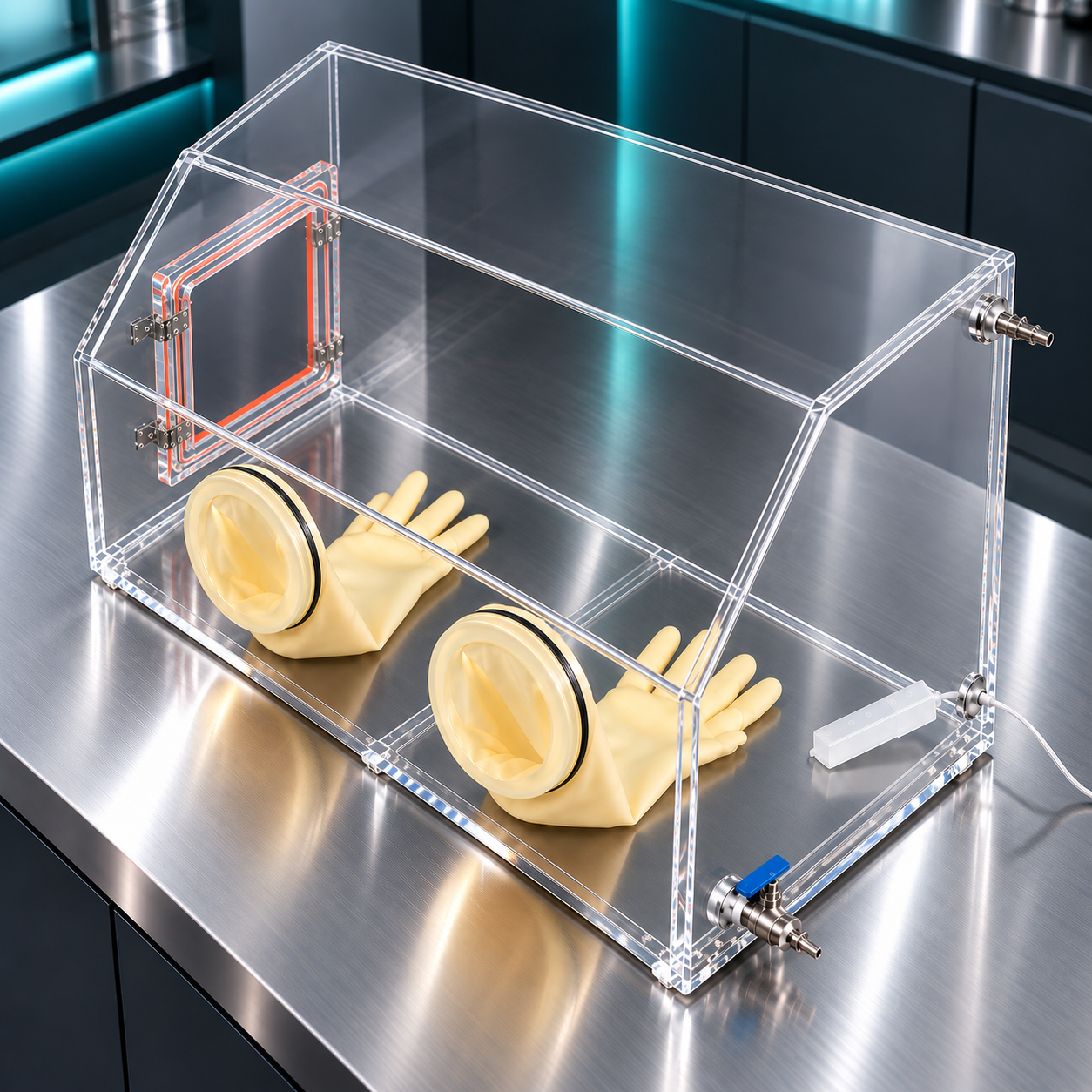 Acrylic Vacuum Glove Box Without Transition Chamber  4