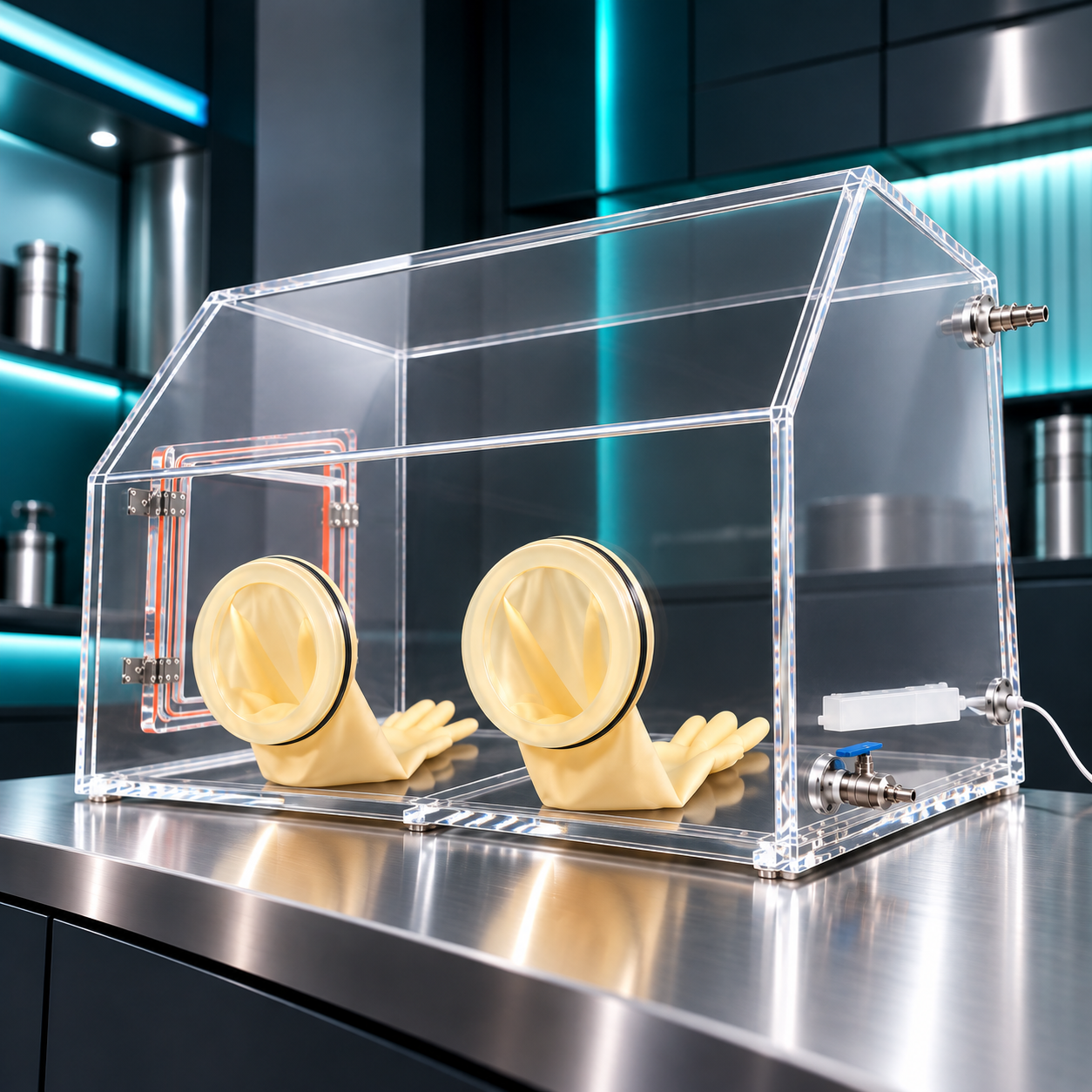 Acrylic Vacuum Glove Box Without Transition Chamber  5